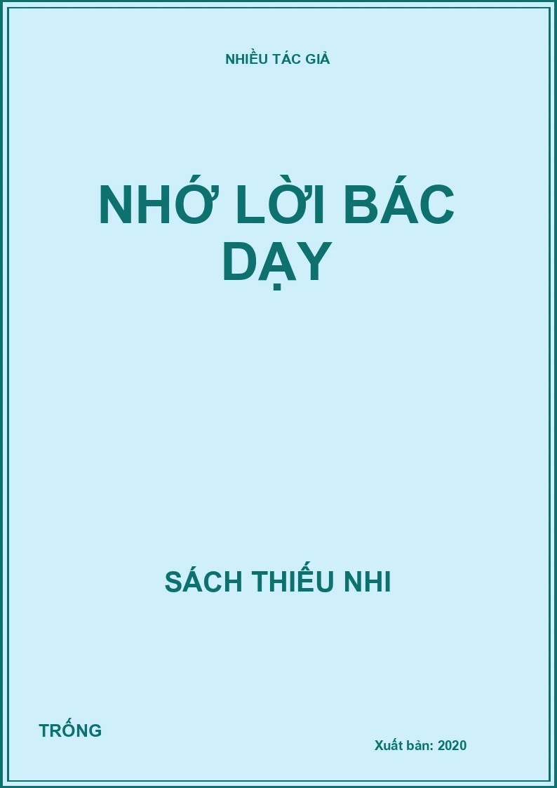 Nhớ lời Bác dạy