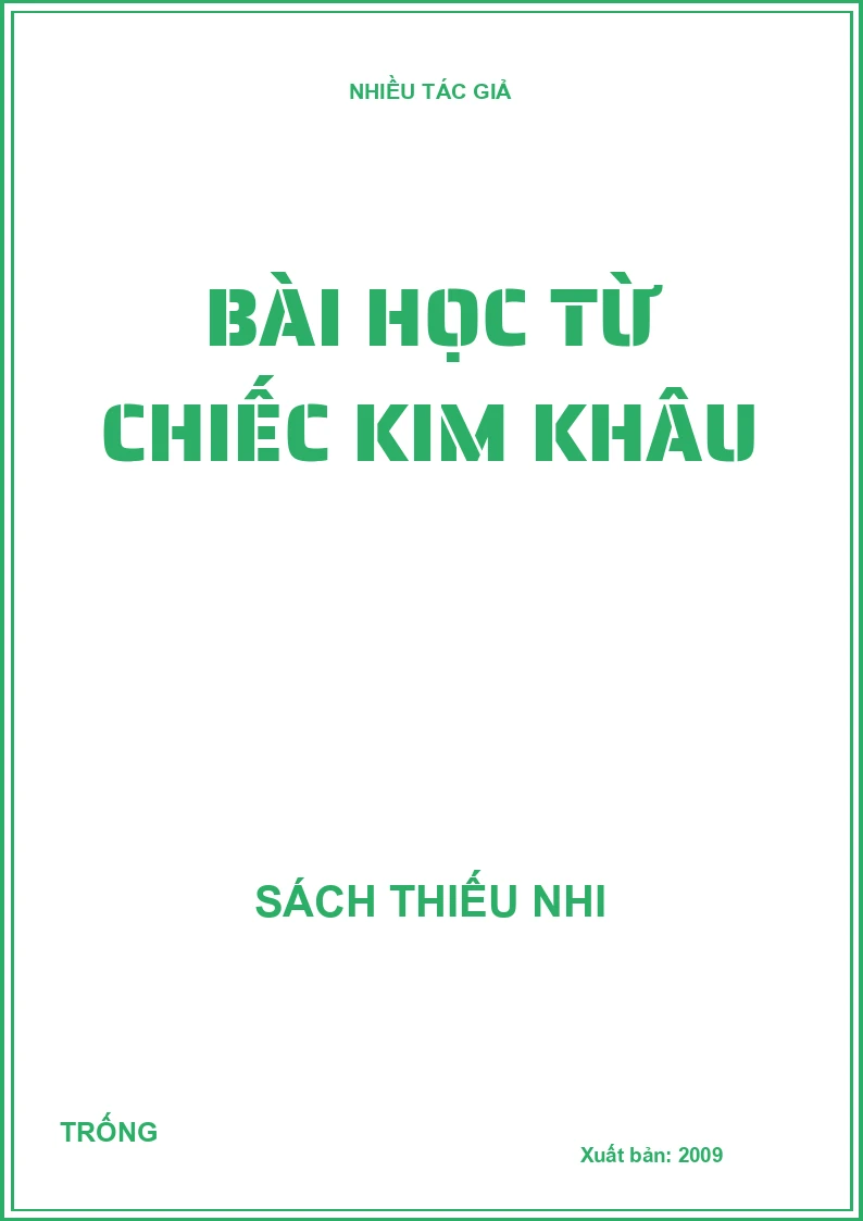 Bài học từ chiếc kim khâu