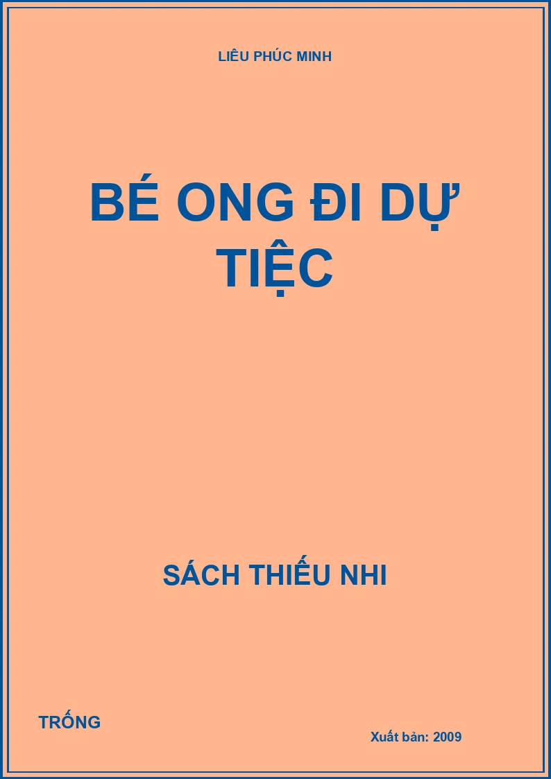 Bé ong đi dự tiệc