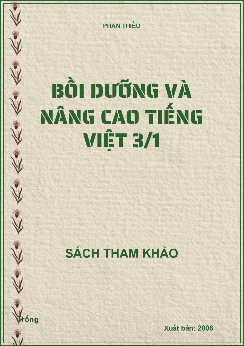 Bồi dưỡng và nâng cao Tiếng Việt 3/1