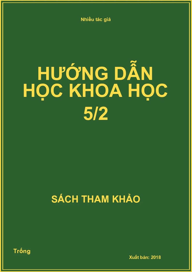 Hướng dẫn học Khoa học 5/2