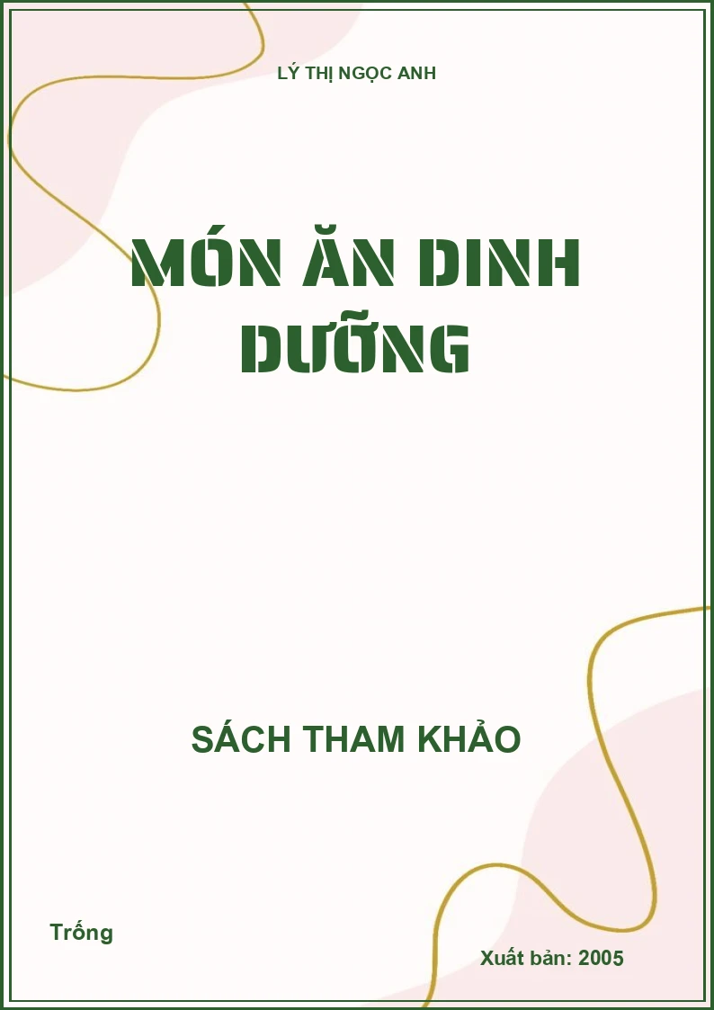 Món ăn dinh dưỡng