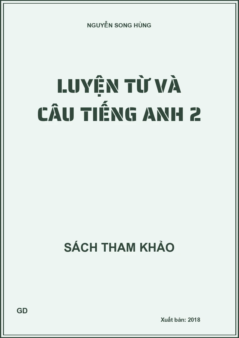 Luyện từ và câu Tiếng Anh 2