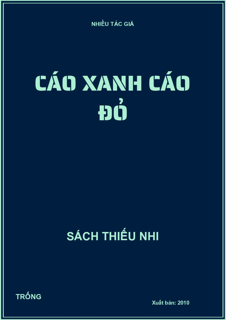 Cáo xanh cáo đỏ