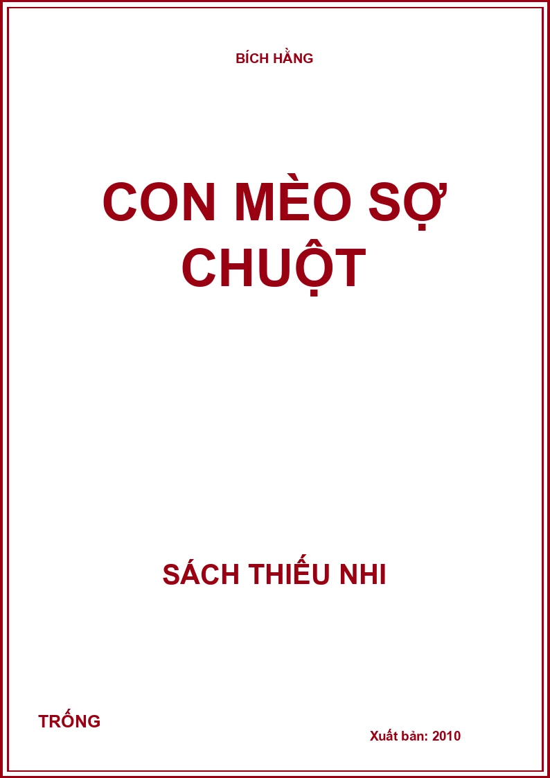 Con mèo sợ chuột