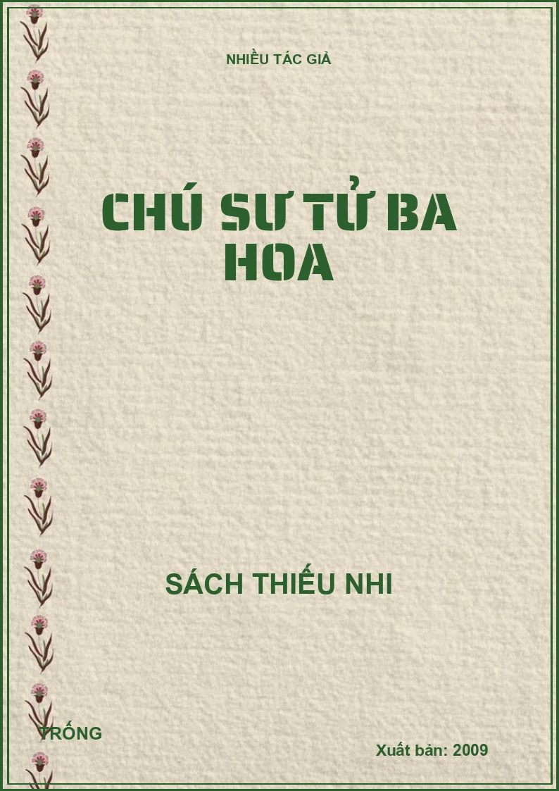 Chú sư tử ba hoa