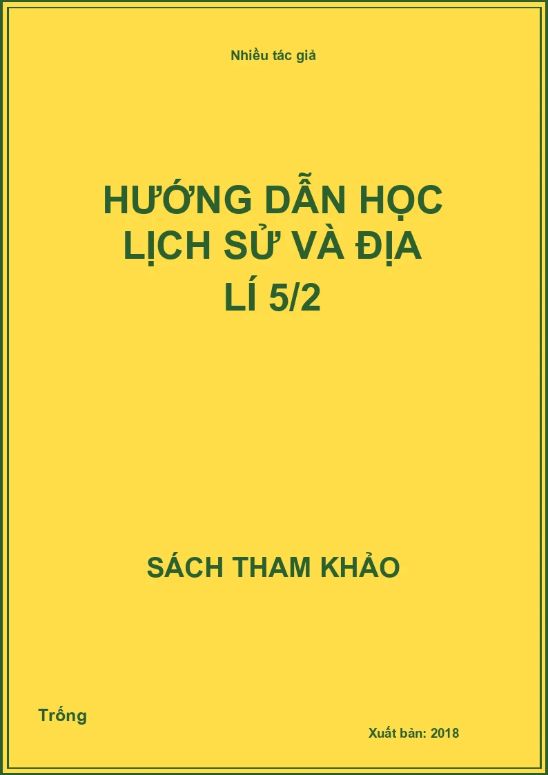 Hướng dẫn học Lịch sử và Địa lí 5/2