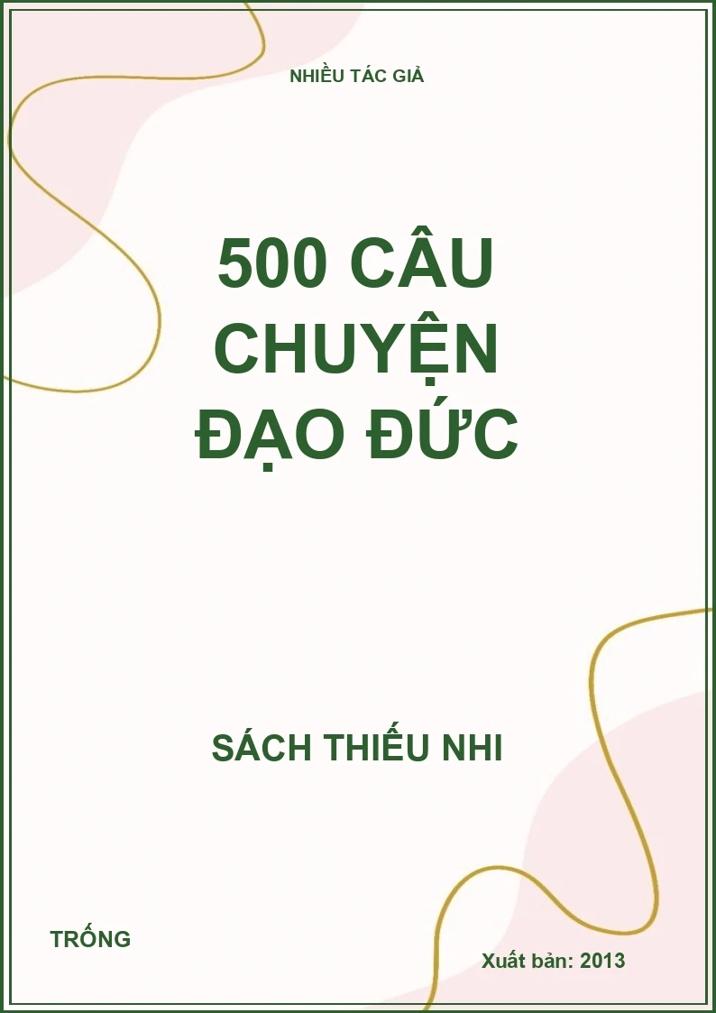 500 câu chuyện đạo đức