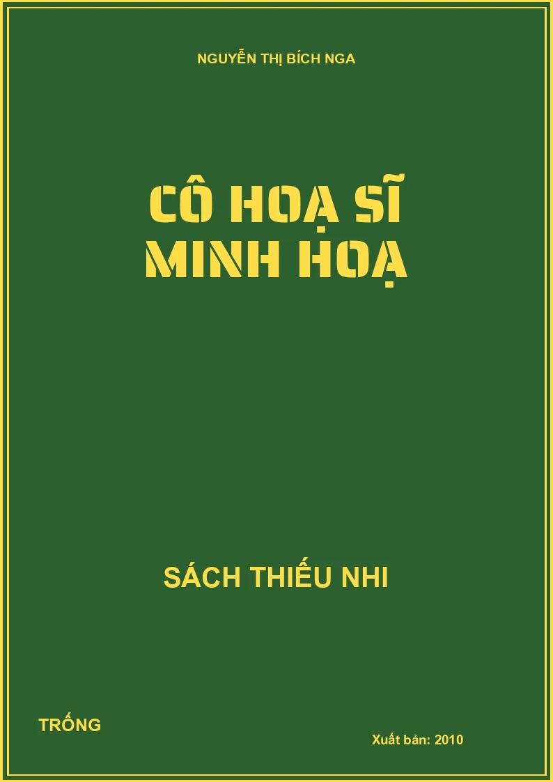 Cô hoạ sĩ minh hoạ