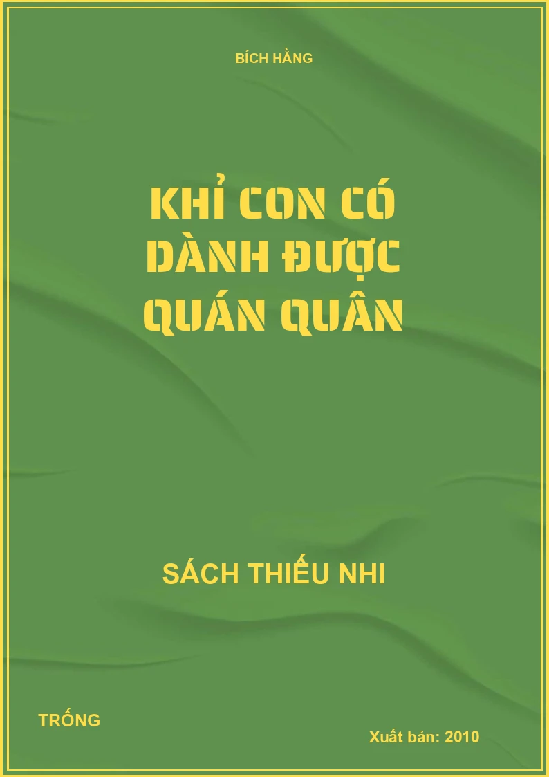 Khỉ con có dành được quán quân