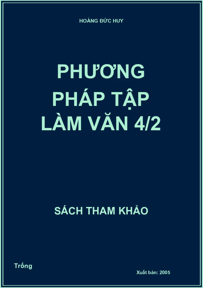 Phương pháp tập làm văn 4/2