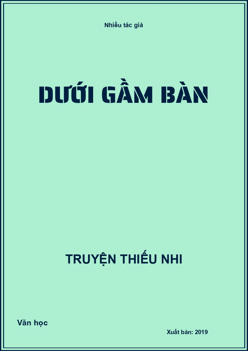 Dưới gầm bàn