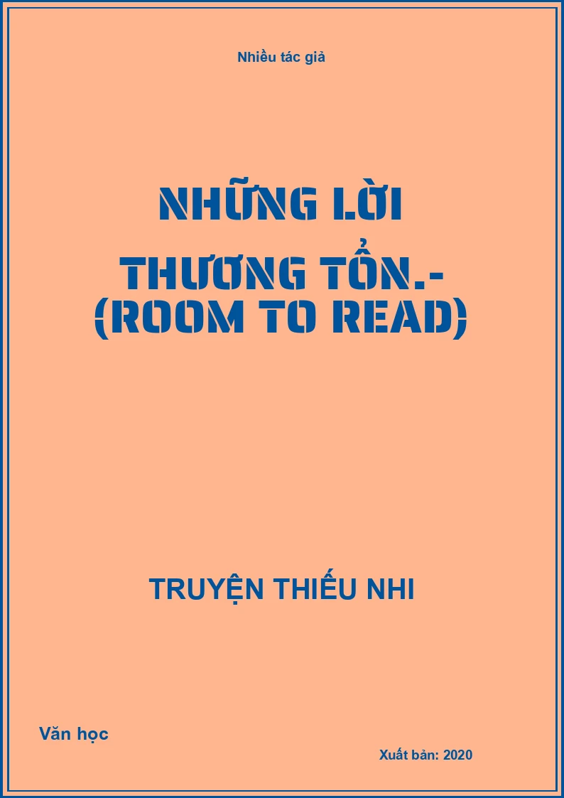 Những lời thương tổn.- (Room to Read)