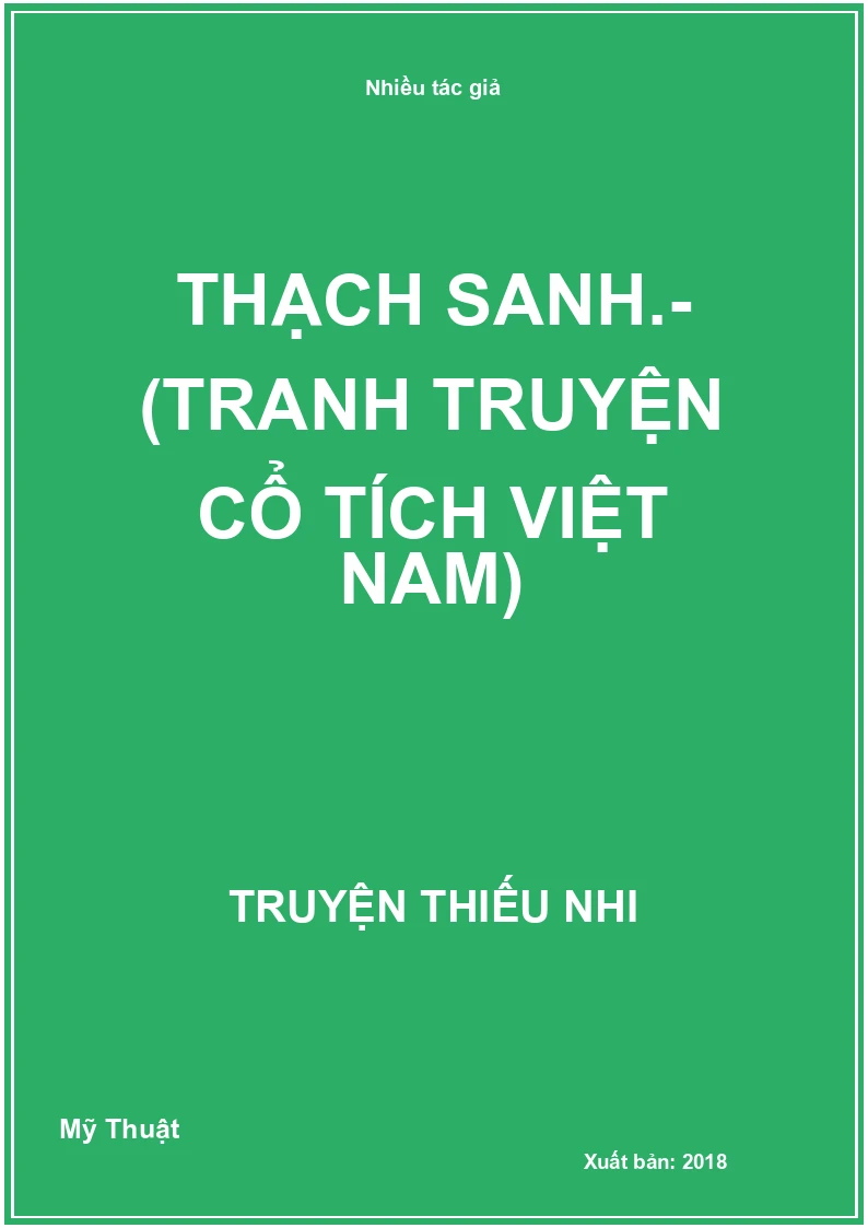 Thạch Sanh.- (Tranh truyện Cổ tích Việt Nam)