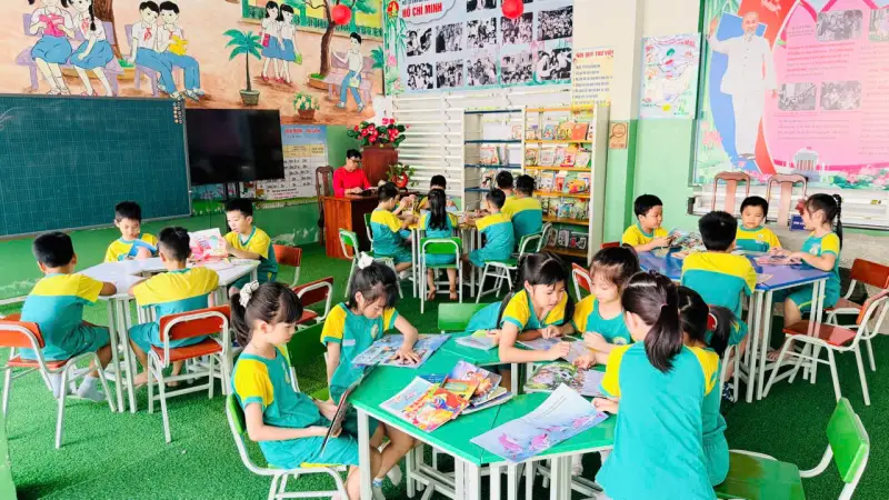 TIẾT ĐỌC THƯ VIỆN SAU KỲ NGHỈ TẾT BÍNH NGỌ