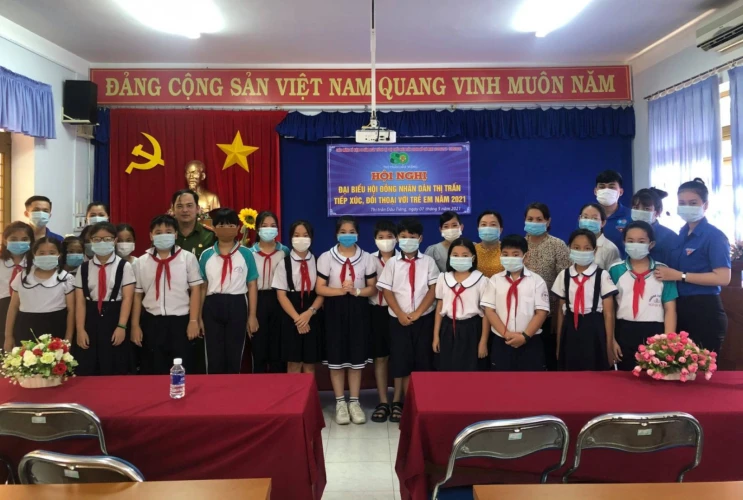 Hội Nghị “Tiếp xúc, đối thoại giữa đại biểu Hội Đồng Nhân Dân Thị Trấn với trẻ em năm 2021"