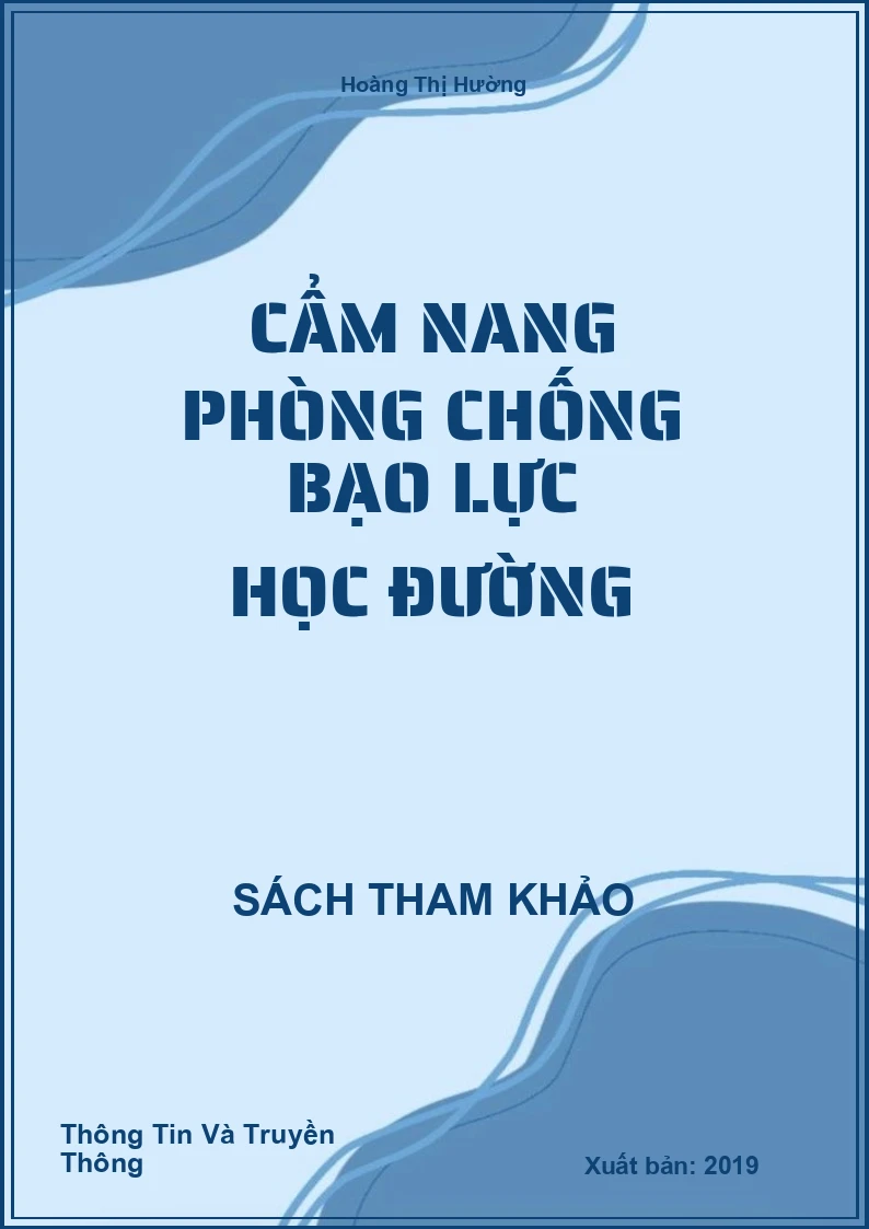 Cẩm nang phòng chống bạo lực học đường