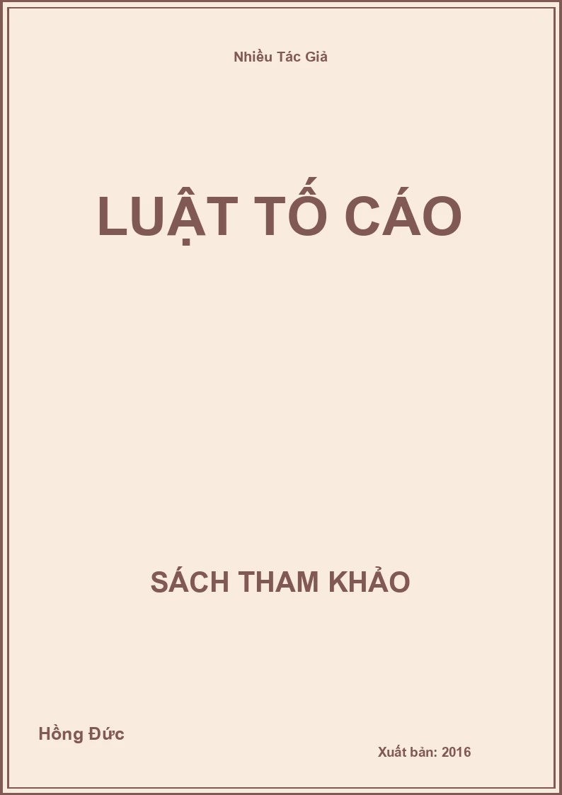 Luật tố cáo