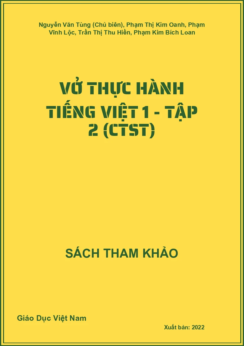 Vở thực hành Tiếng Việt 1 - Tập 2 (CTST)