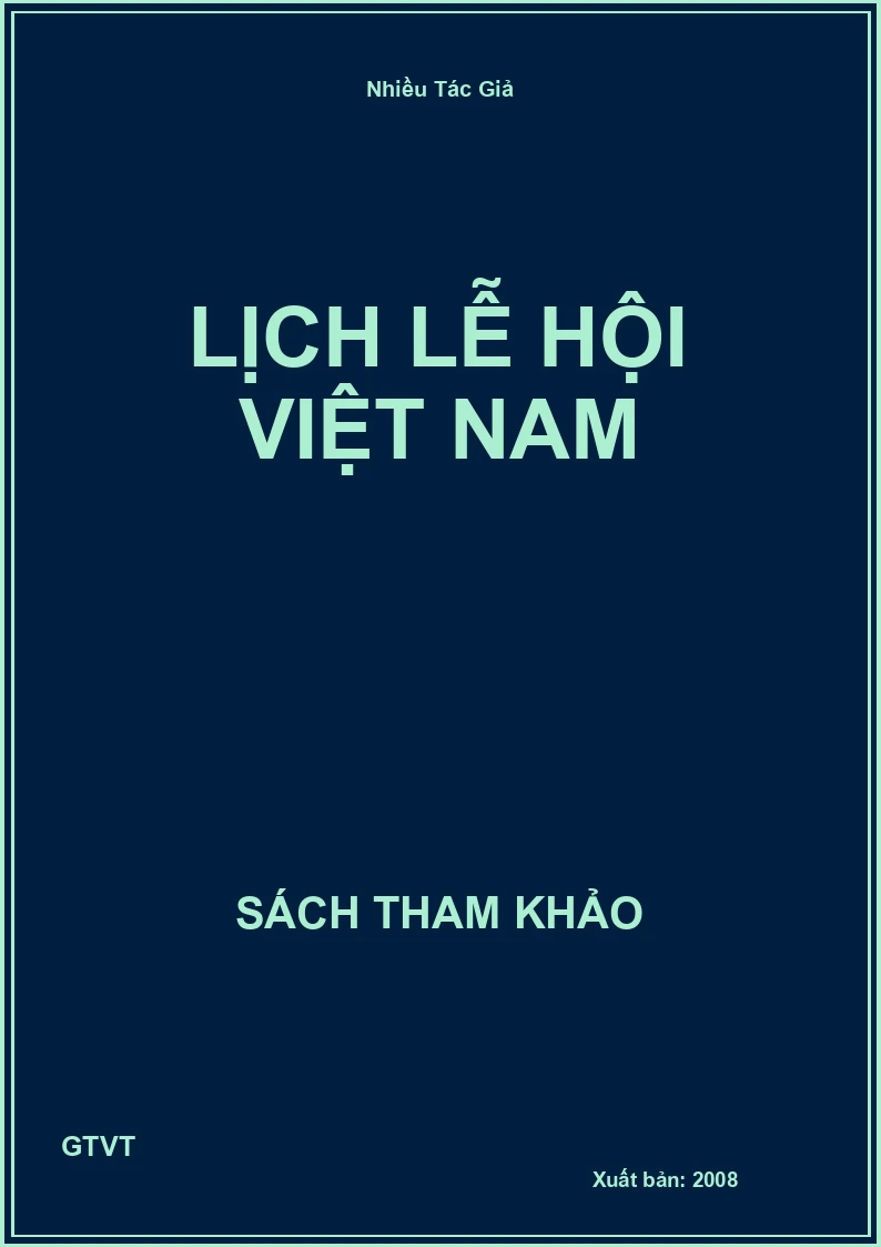 Lịch lễ hội Việt Nam