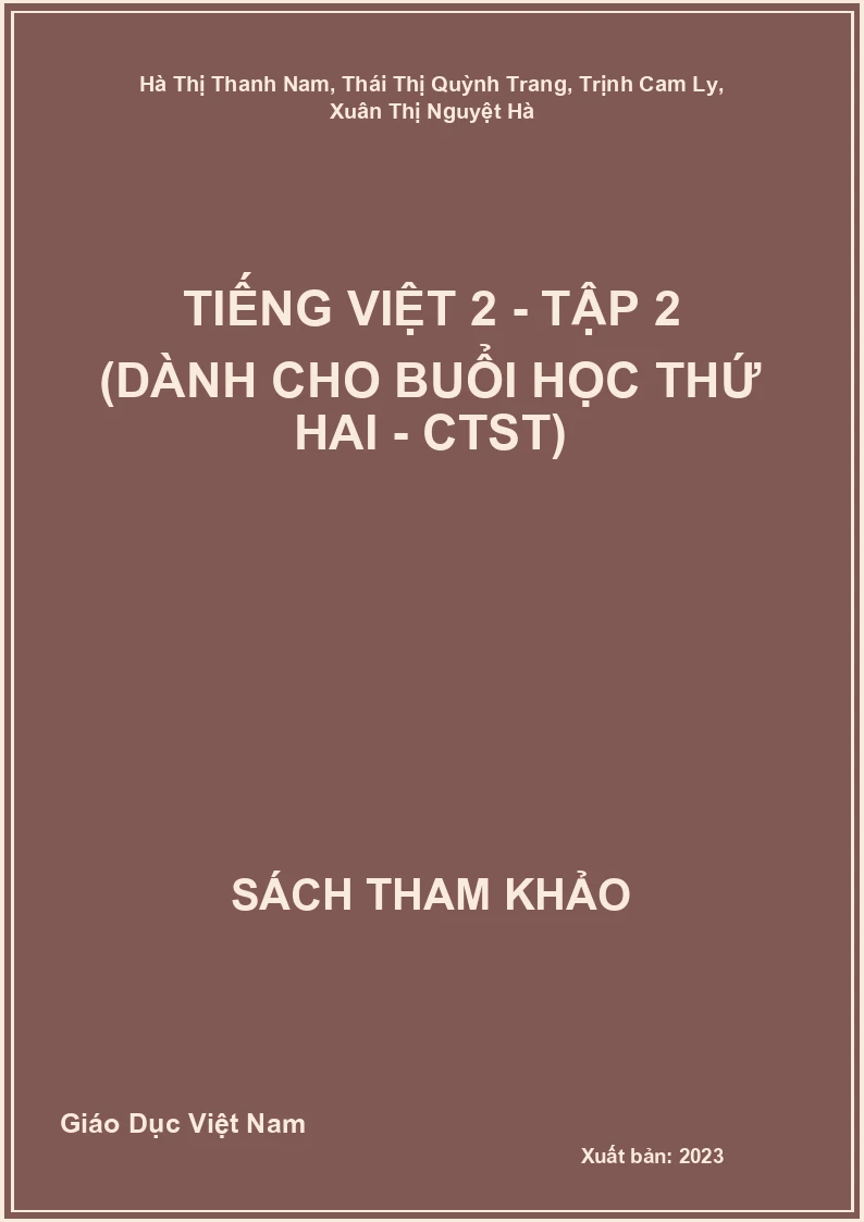 Tiếng Việt 2 - Tập 2 (dành cho buổi học thứ hai - CTST)