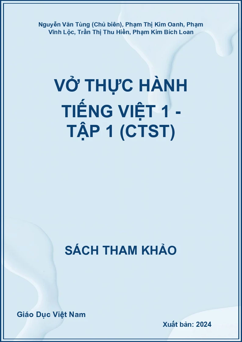 Vở thực hành Tiếng Việt 1 - Tập 1 (CTST)