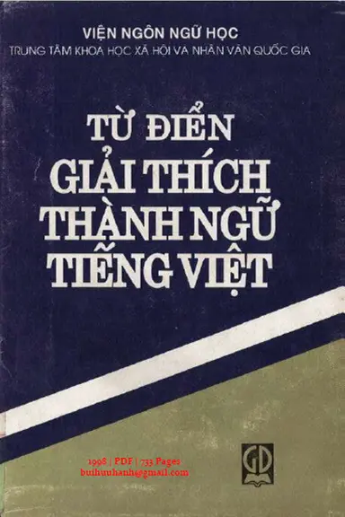 Từ điển giải thích thành ngữ TV