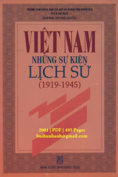 Việt Nam những sự kiện lịch sử 1919-1945