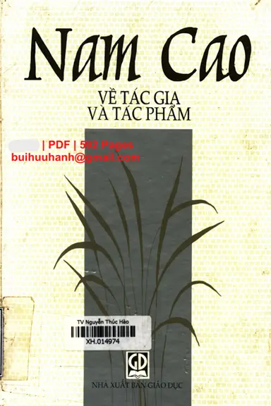 Nam Cao về tác gia và tác phẩm