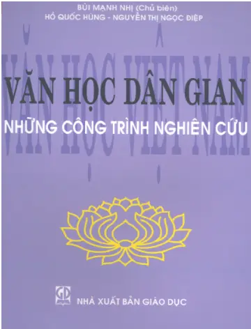 Văn học dân gian những công trình nghiên cứu