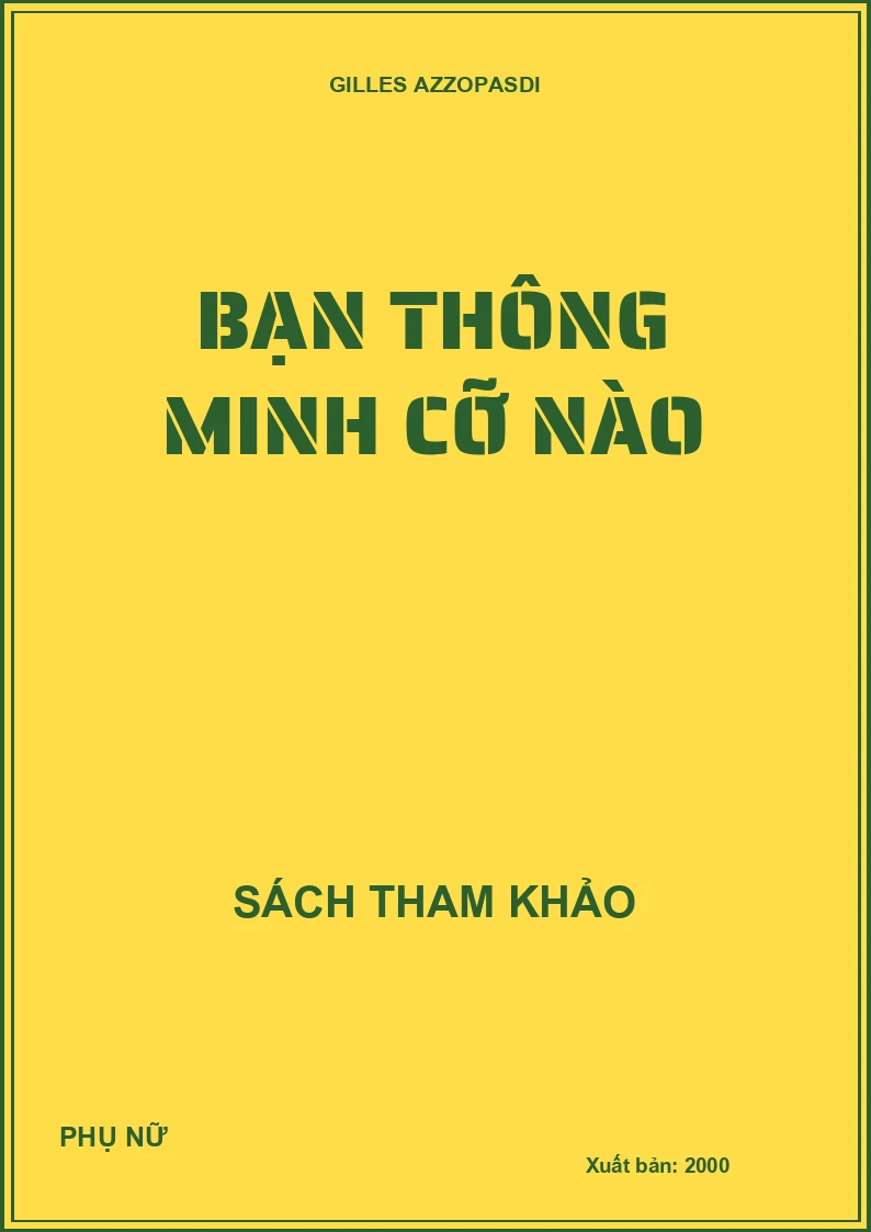 Bạn thông minh cỡ nào