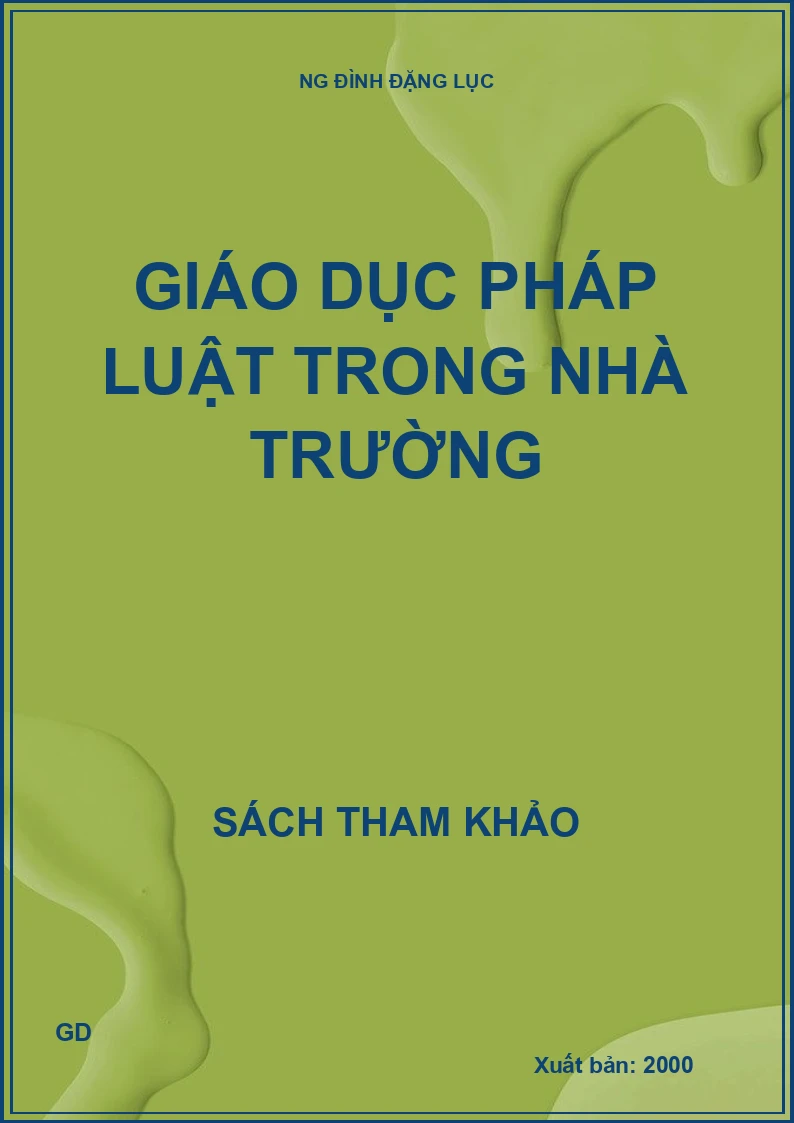 Giáo dục pháp luật trong nhà trường