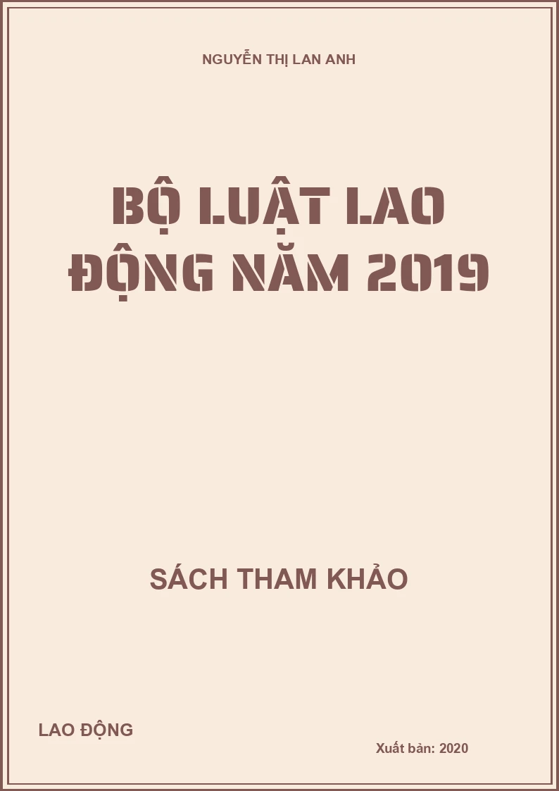 Bộ luật lao động năm 2019