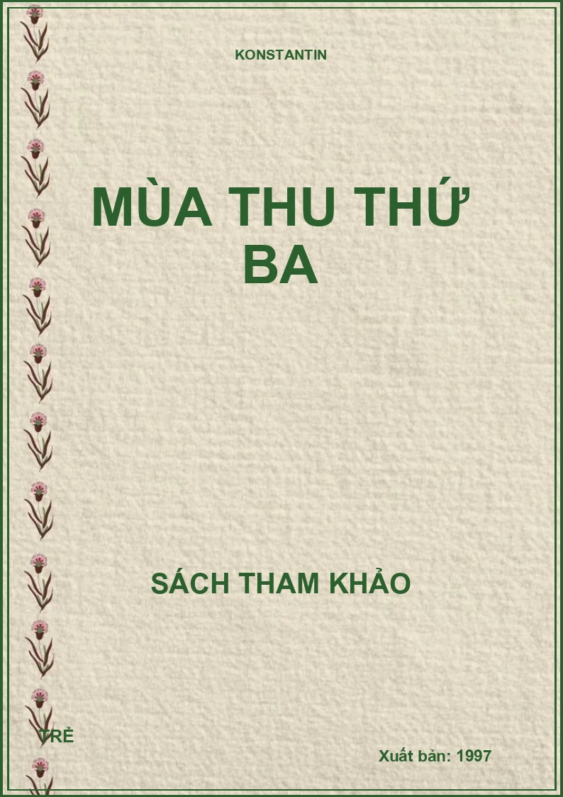 Mùa thu thứ ba