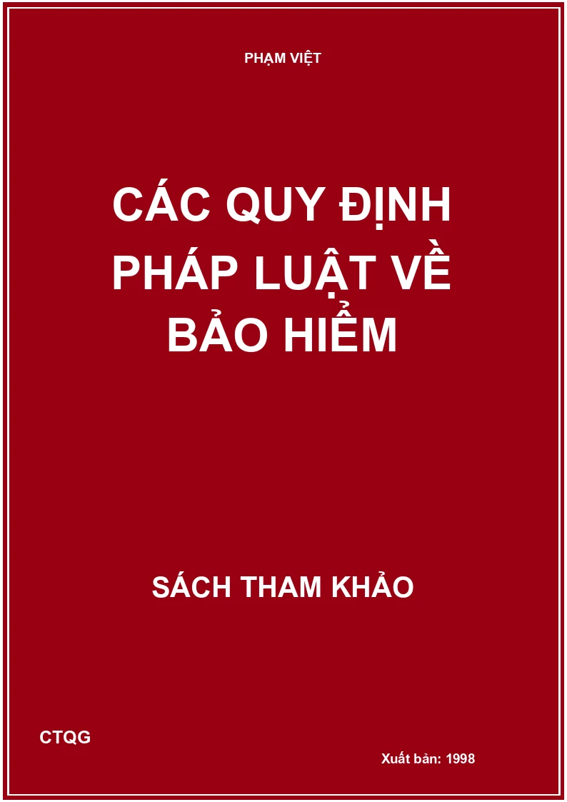 Các quy định pháp luật về bảo hiểm