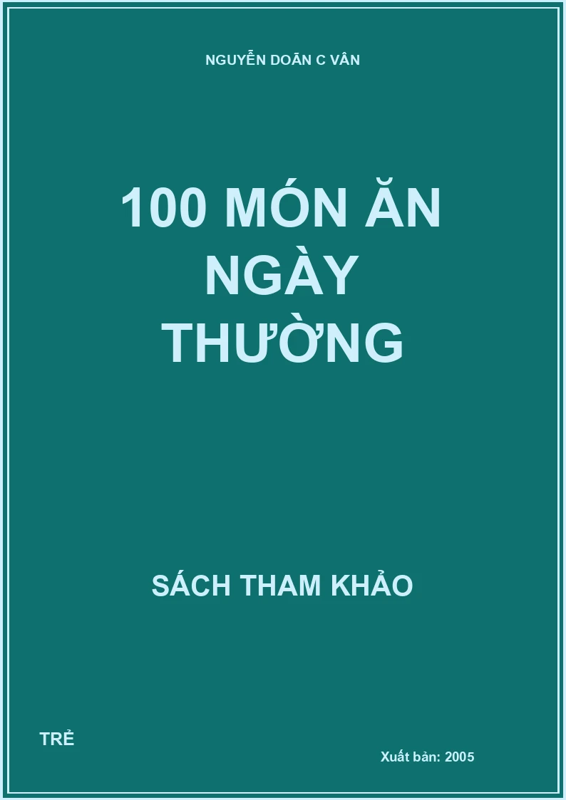 100 Món ăn ngày thường