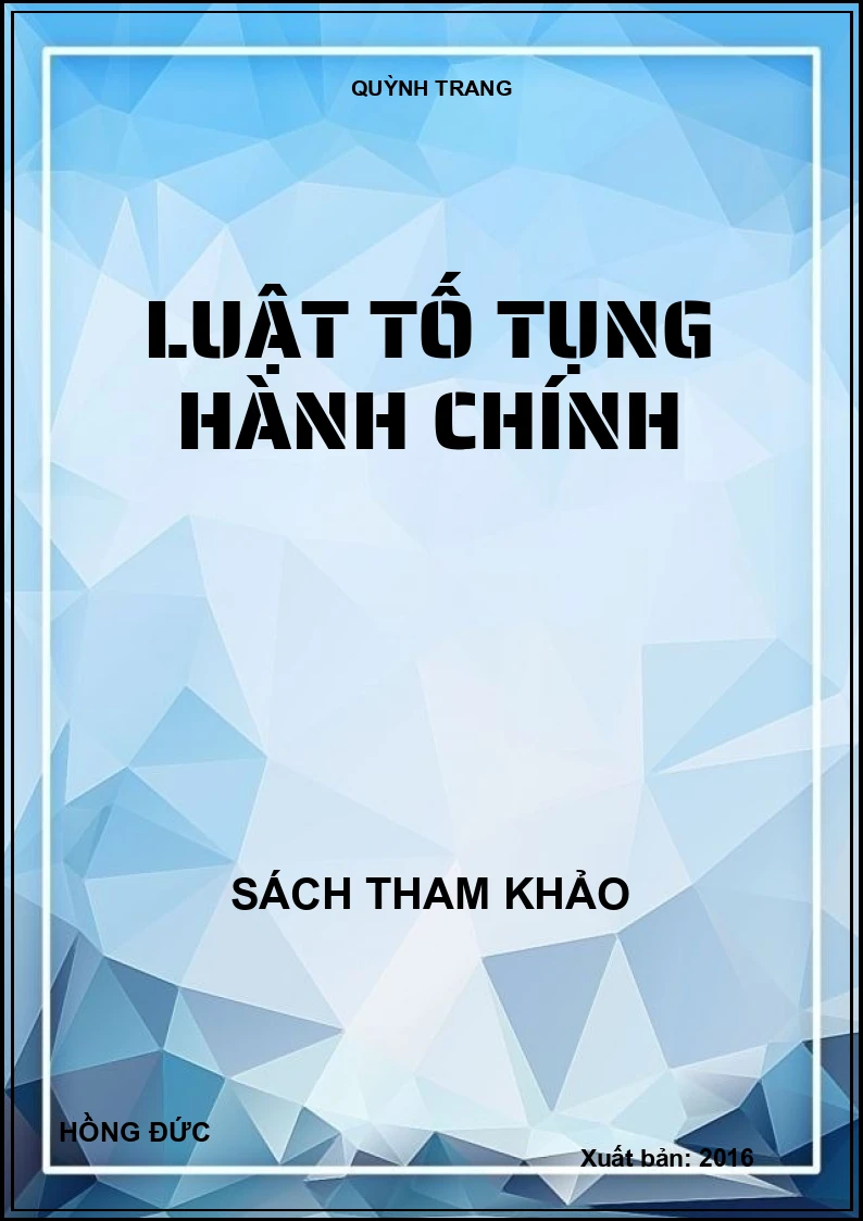 Luật tố tụng hành chính