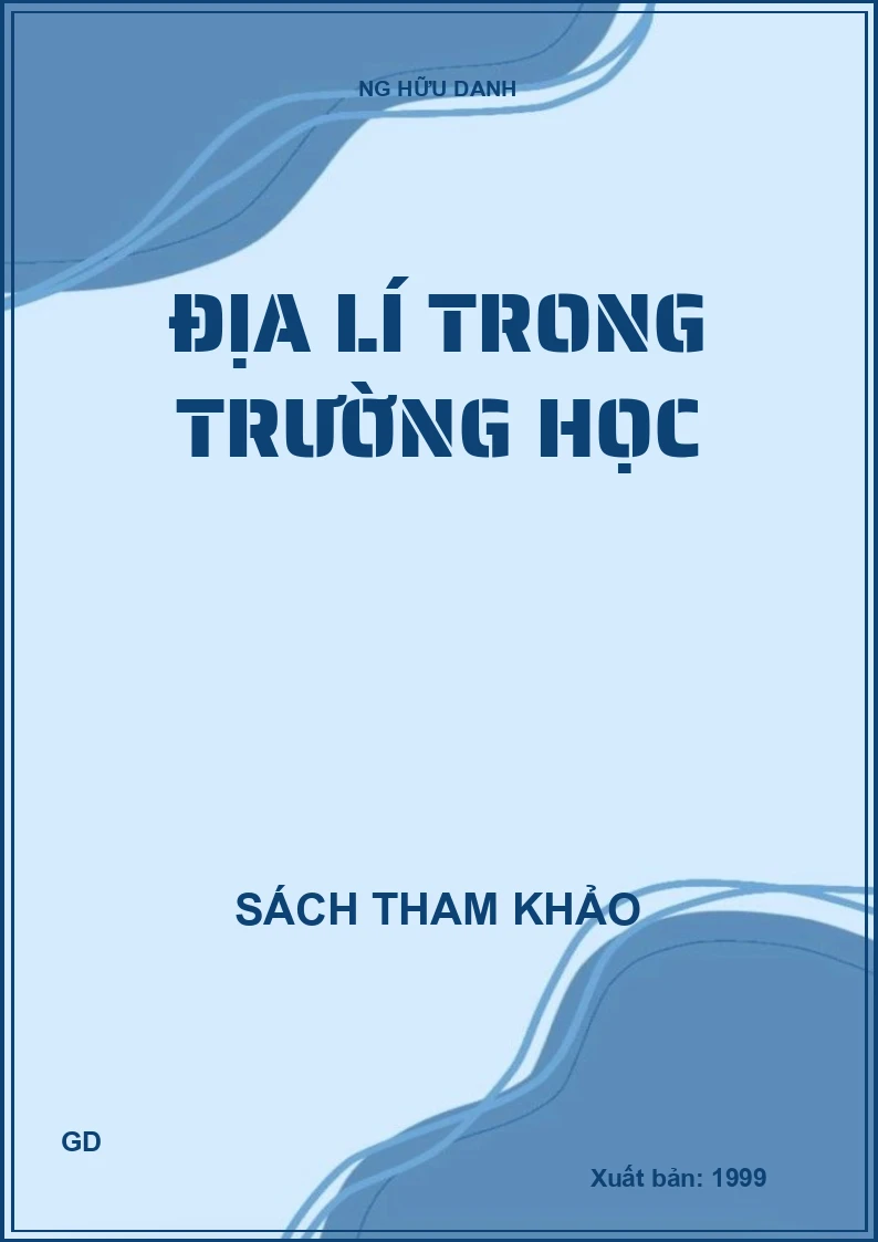 Địa lí trong trường học