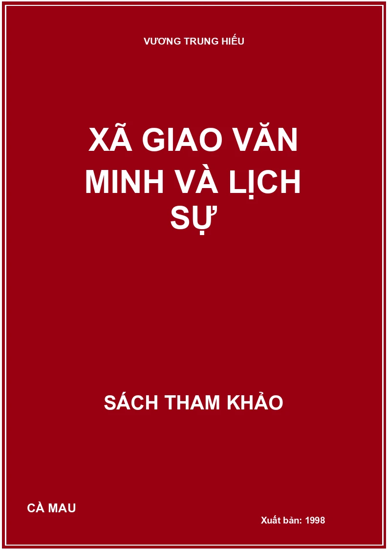 Xã giao văn minh và lịch sự