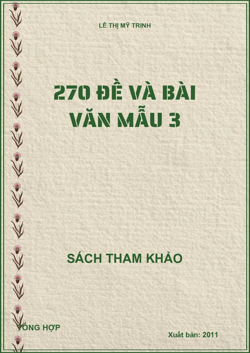 270 Đề và bài văn mẫu 3