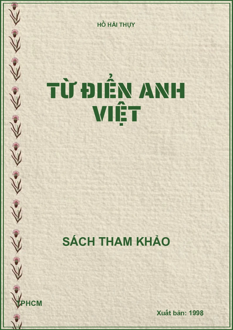Từ điển Anh Việt