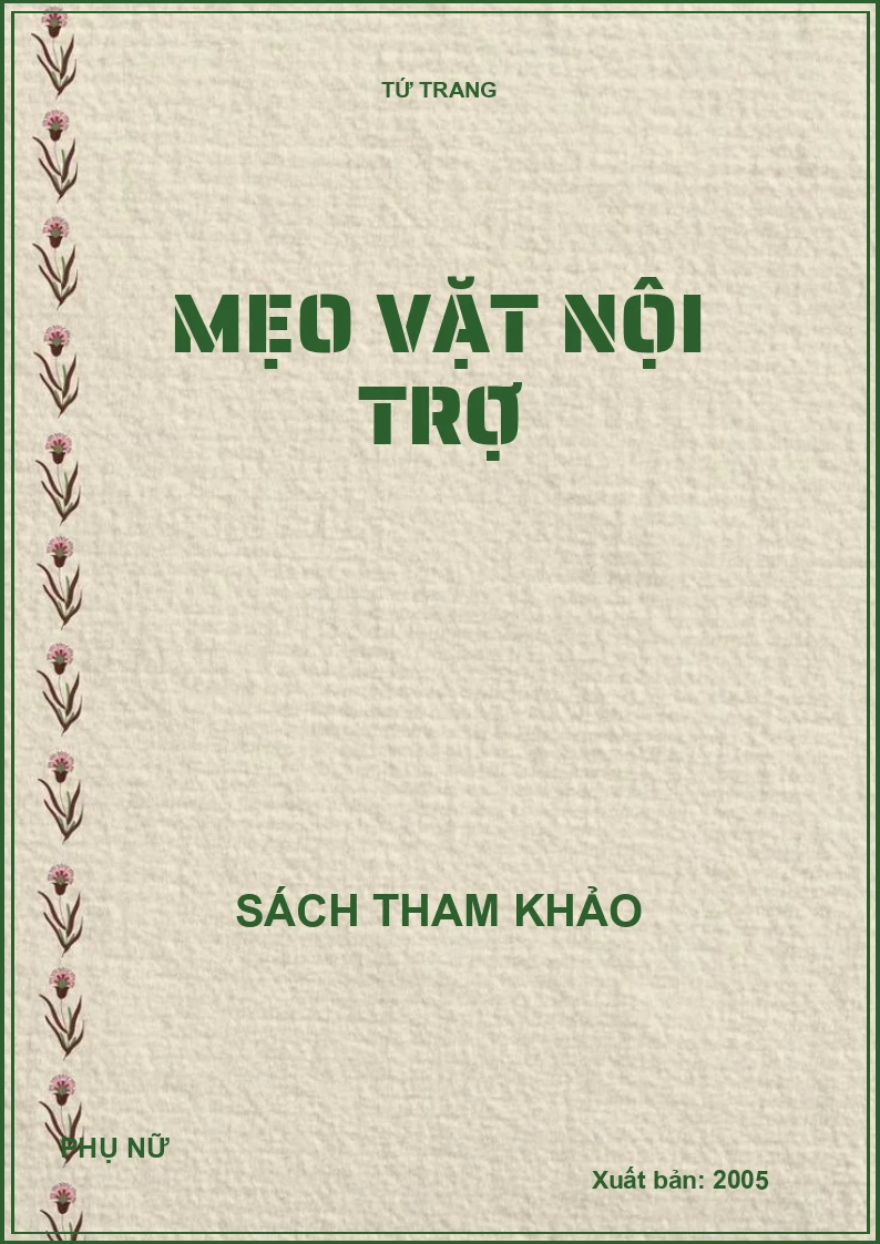 Mẹo vặt nội trợ