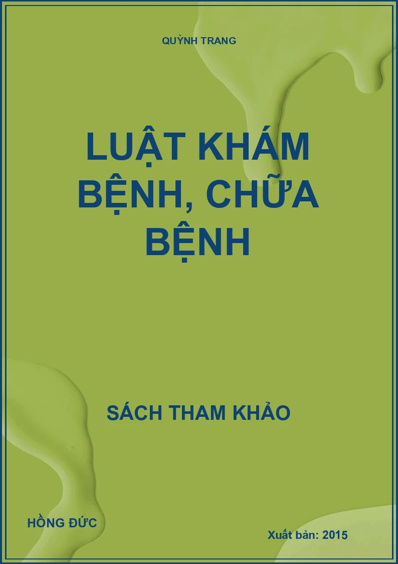Luật khám bệnh, chữa bệnh