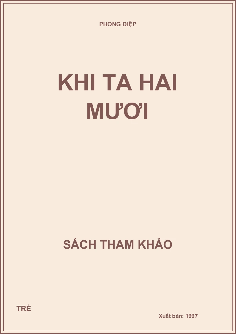 Khi ta hai mươi