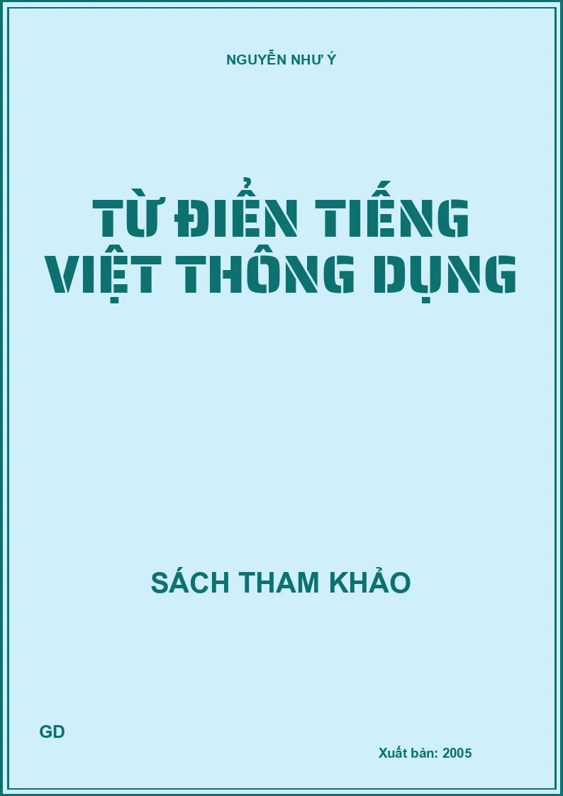 Từ điển Tiếng Việt thông dụng