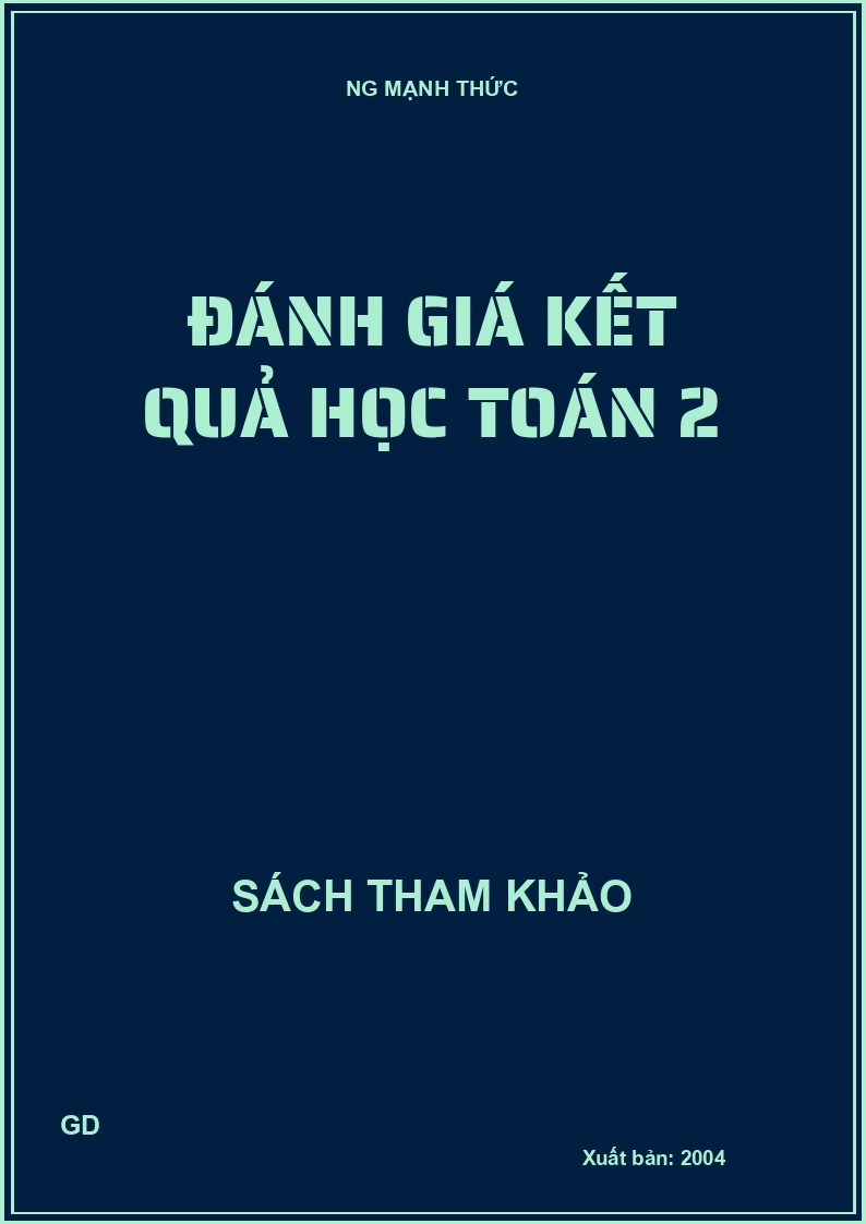 Đánh giá kết quả học toán 2
