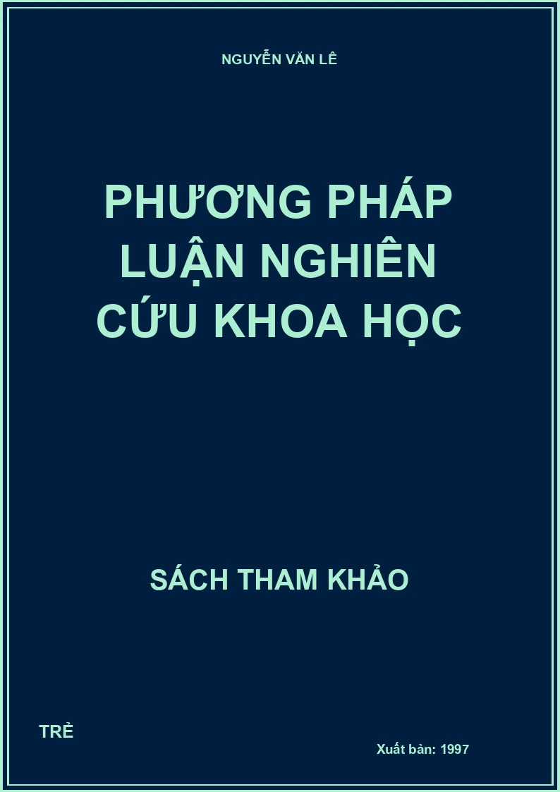 Phương pháp luận nghiên cứu khoa học