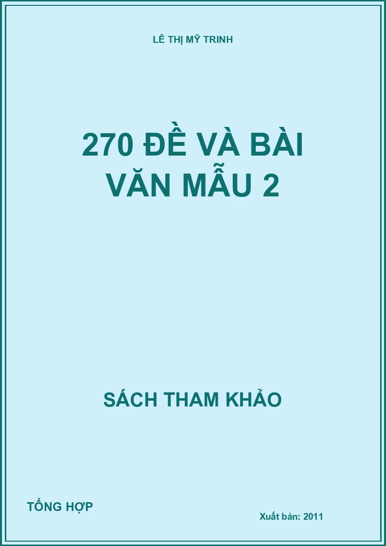 270 Đề và bài văn mẫu 2