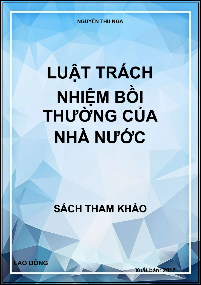Luật trách nhiệm bồi thường của nhà nước