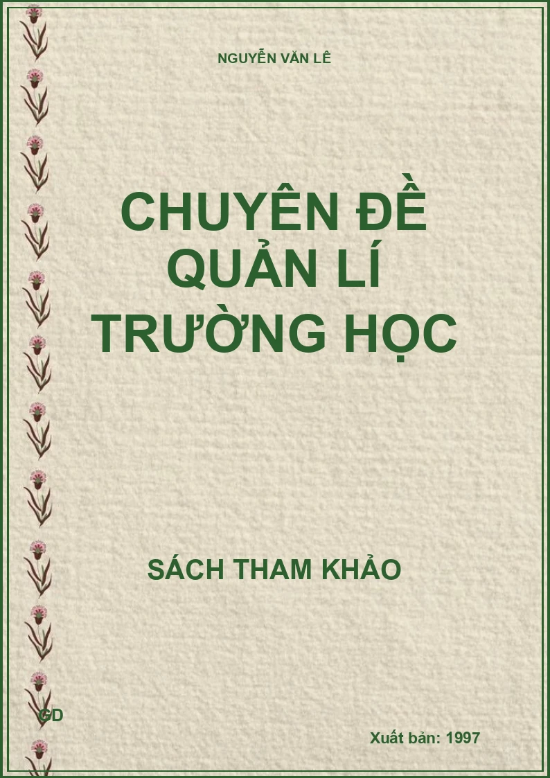 Chuyên đề quản lí trường học